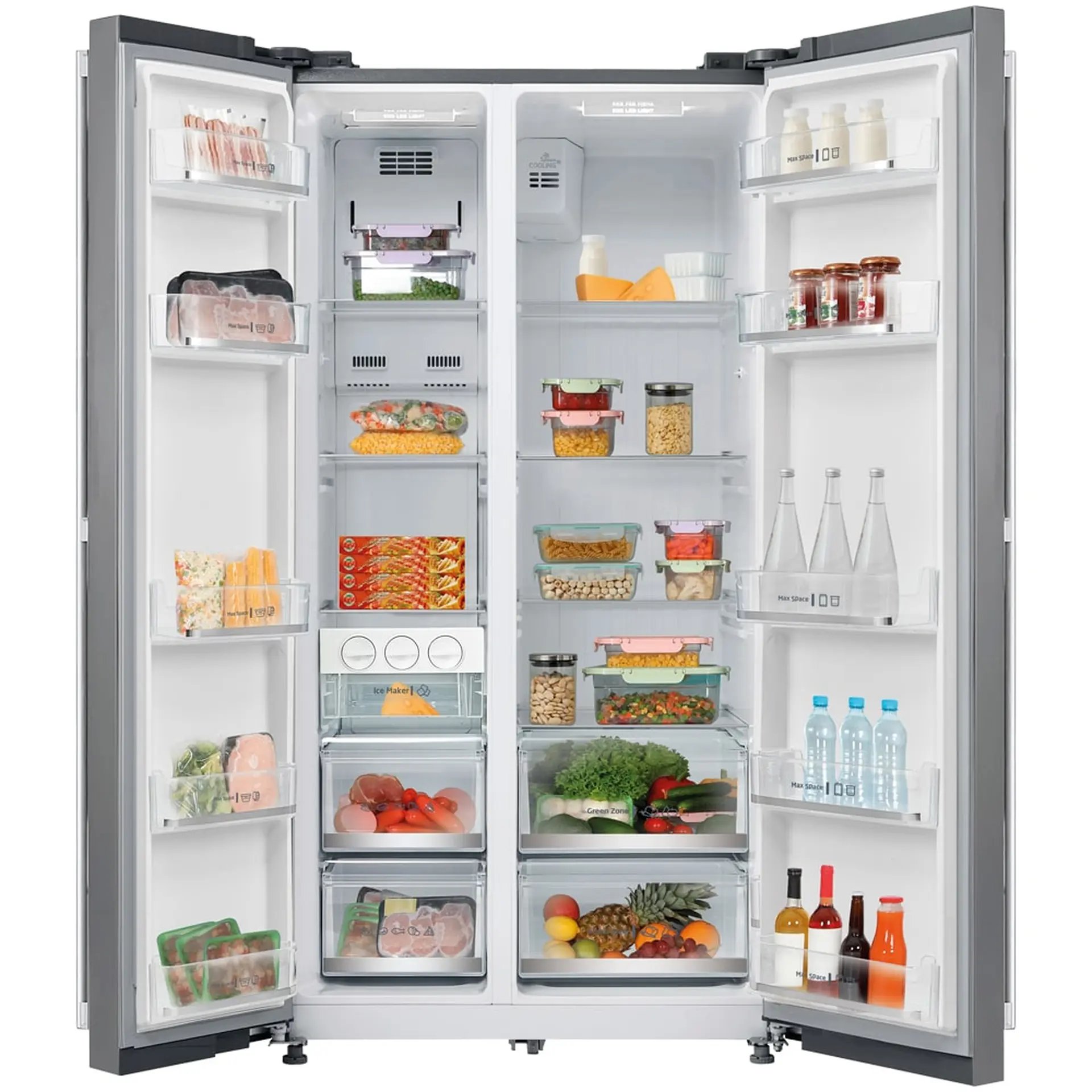 Geladeira Midea French Door Side by Side 528l Inox