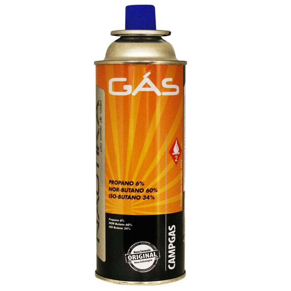 Lata Gás Refil para acampamento (fogareiro ou maçarico)