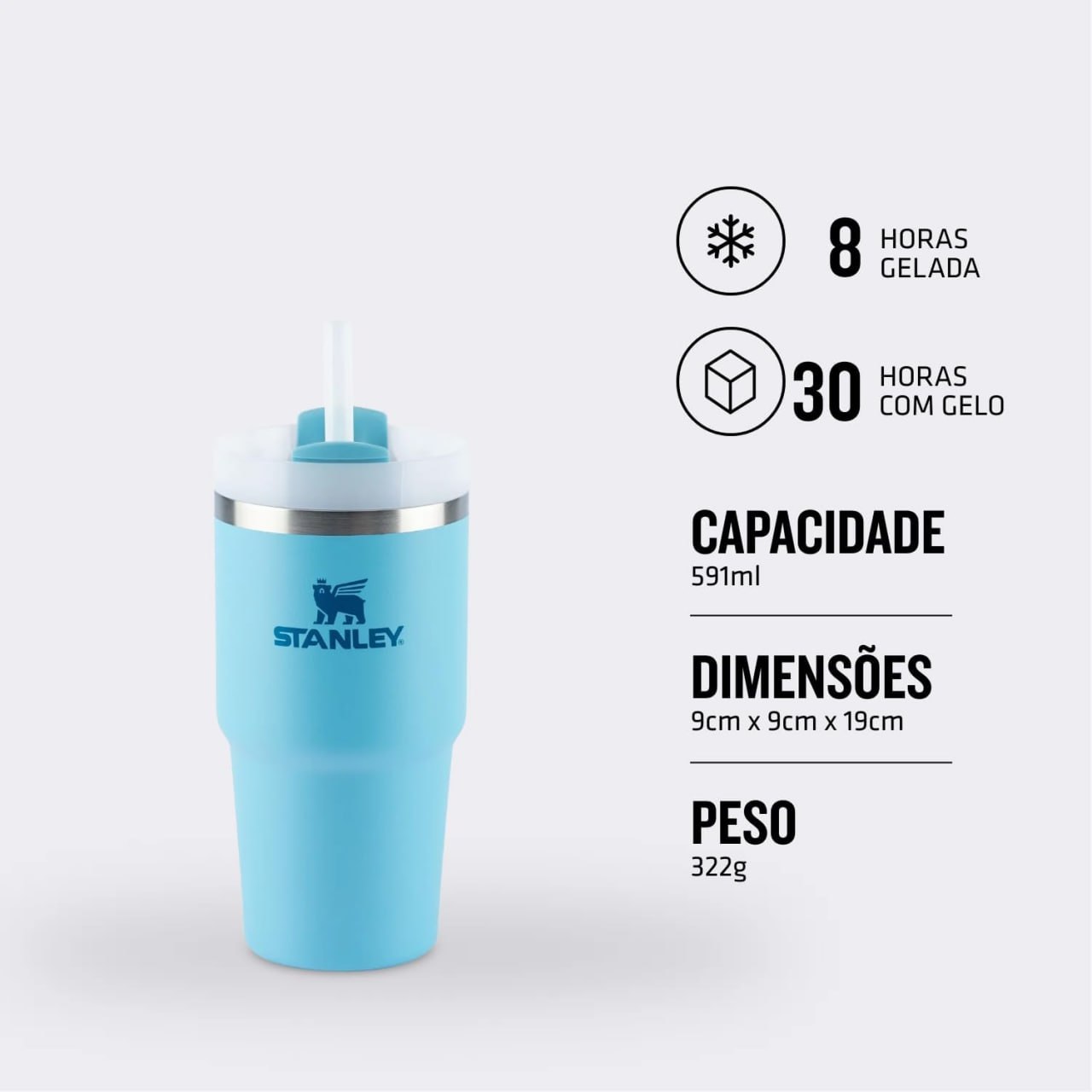 Stanley - Copo Quencher H2.0 FlowState 591ml