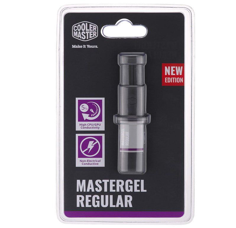 Pasta Térmica Cooler Master MasterGel Regular, 4g, 1.5ml, Cinza, 5 W/m-K