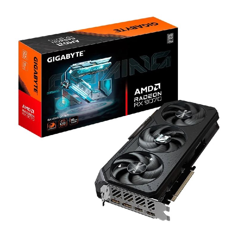 Placa de Vídeo Gigabyte RX 9070 GAMING OC 16GB