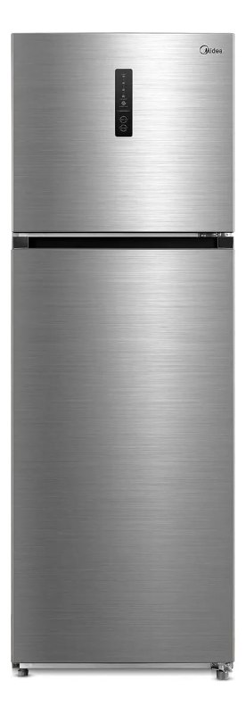 Geladeira Refrigerador Midea 347l Frost Free Duplex Cor Inox