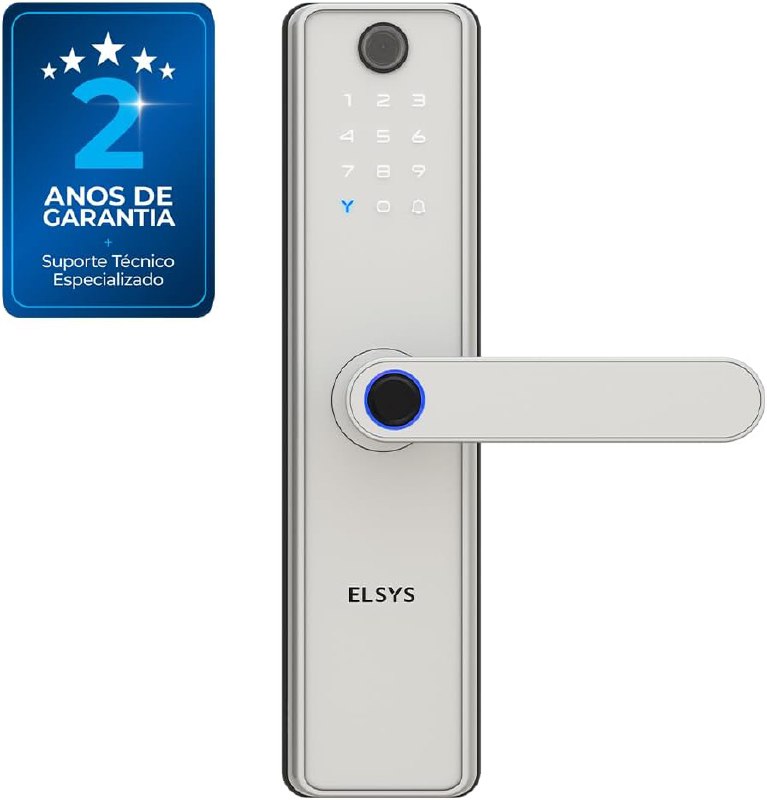 Fechadura Digital de Embutir, Wi-Fi com Biometria