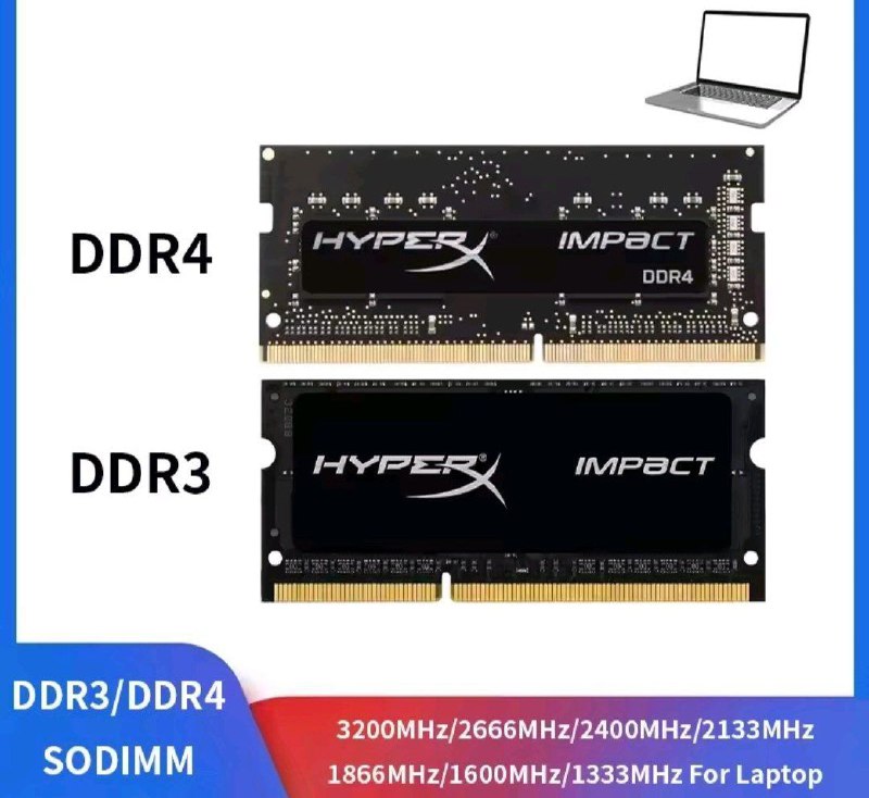Memória DDR 4 Notebook HyperX Impact 8GB 3200MHz