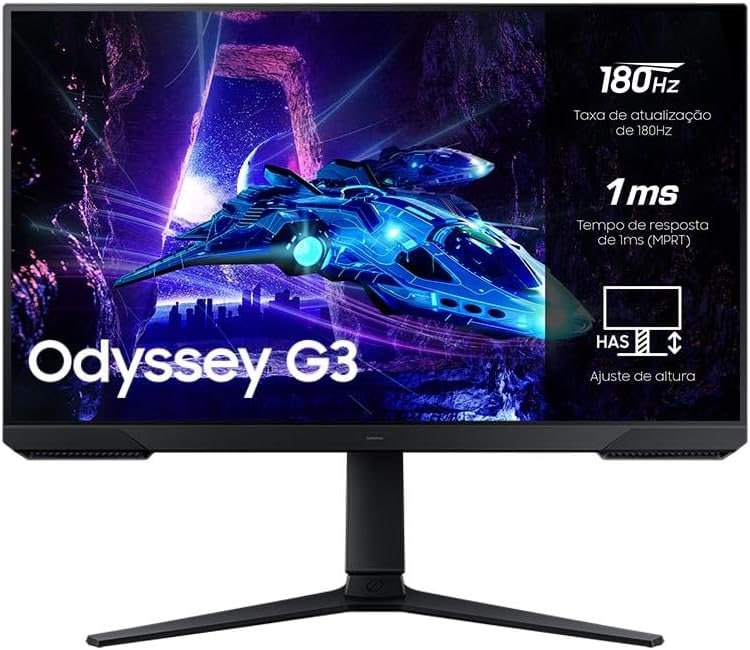 Monitor Gamer Samsung Odyssey G3, 27Pol, 180Hz, 1ms
