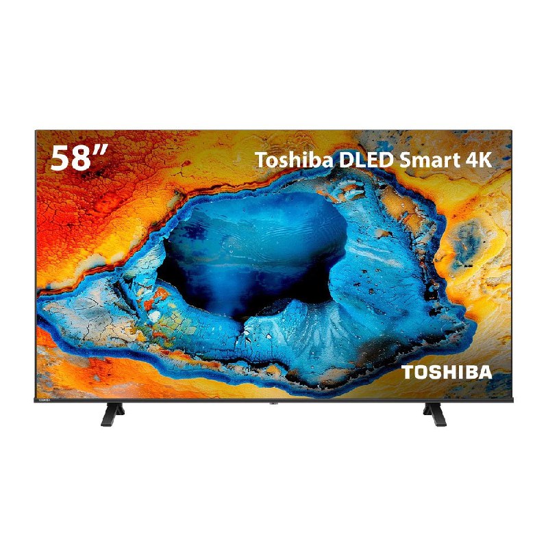 Smart TV DLED 58 4K Toshiba 58C350NS VIDAA 3 HDMI 2 USB Wi-Fi