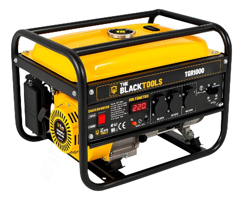Gerador De Energia 3,75kva 3000w 4 Tempos Gasolina 196cc Monofásico Com Tecnologia Avr 127-220v Trg1000
