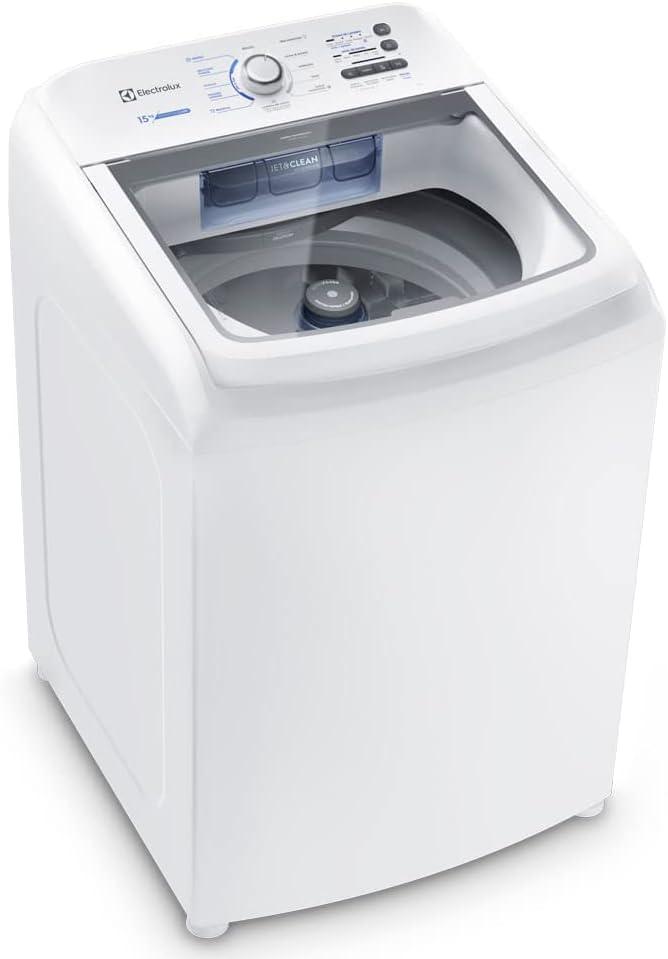 Máquina de Lavar Electrolux 15kg Branca Essential Care com Cesto Inox e Jet&amp;Clean (LED15)