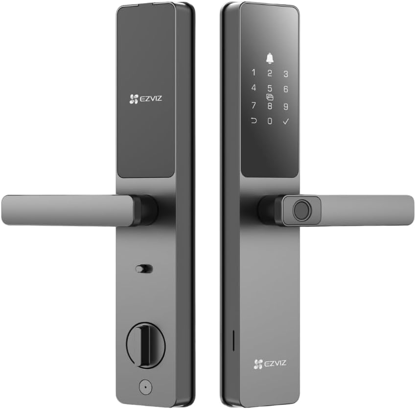 Fechadura digital Ezviz DL05 Wi-Fi BT inteligente código senha tag a prova d'água
