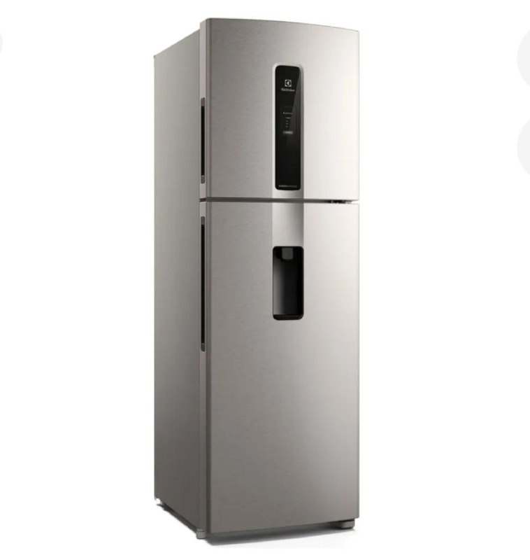 Geladeira Electrolux Frost Free Inverter 409l Água Porta Iw4 Cor Inox look