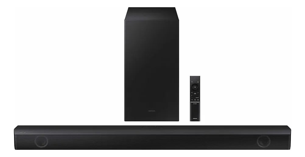 Soundbar Barra de som Samsung HW-b550 subwoofer wireless sem fio preta Bluetooth 2.1