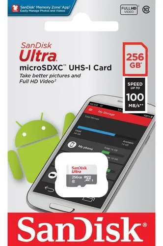 Cartão micro SD SanDisk 256GB
