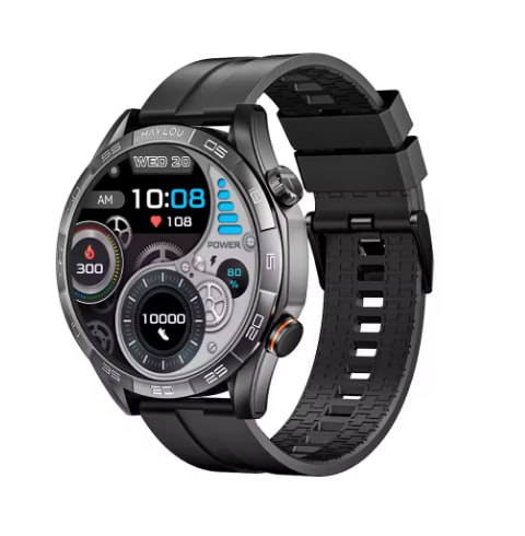 Smartwatch HAYLOU Solar 5 com Tela AMOLED de 1,58 Pol e 60Hz, Ligações Por Bluetooth e Bateria de 40 Dias