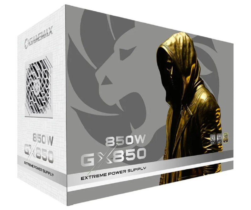 Fonte Modular Gamemax Gx850 Pro 850w Gold Atx 3.0 Pcie 5.0 Branca