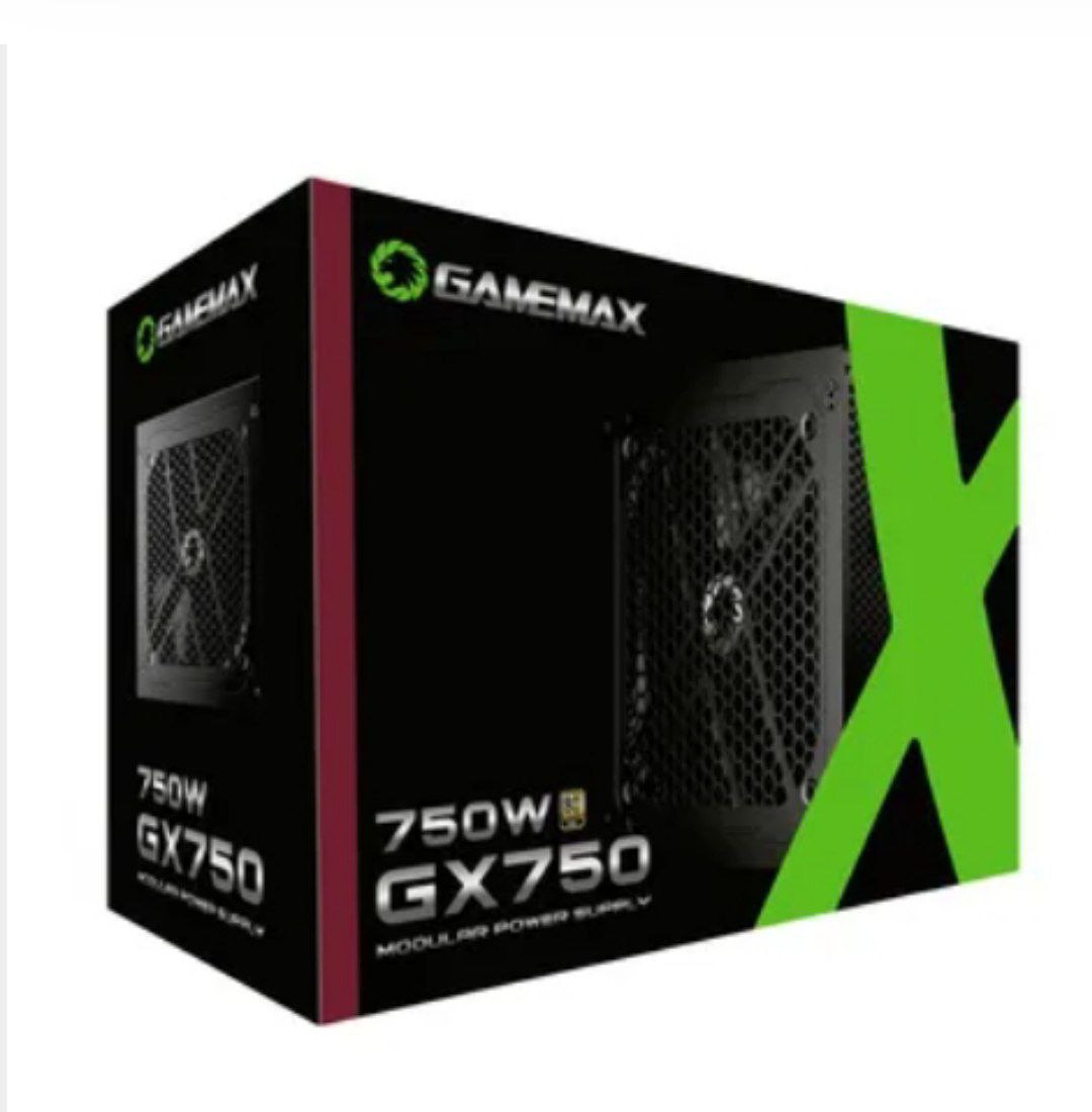Gamemax GX-Serie GX-750 fonte 750W 80 plus gold pfc ativo core preta full modular GX750