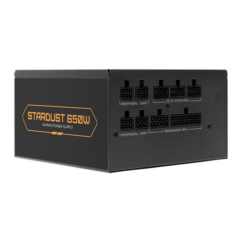 Fonte Pichau Stardust, 650w, Full Modular, Cybenetics Bronze