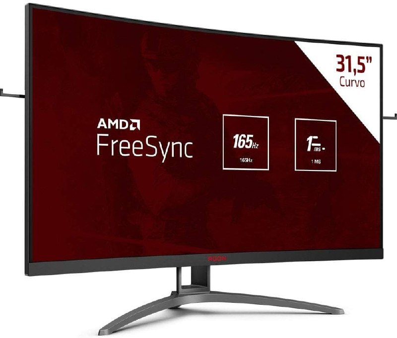 Monitor Gamer AOC Agon 32 pol Curvo 165Hz 1ms FreeSync AG323FCXE