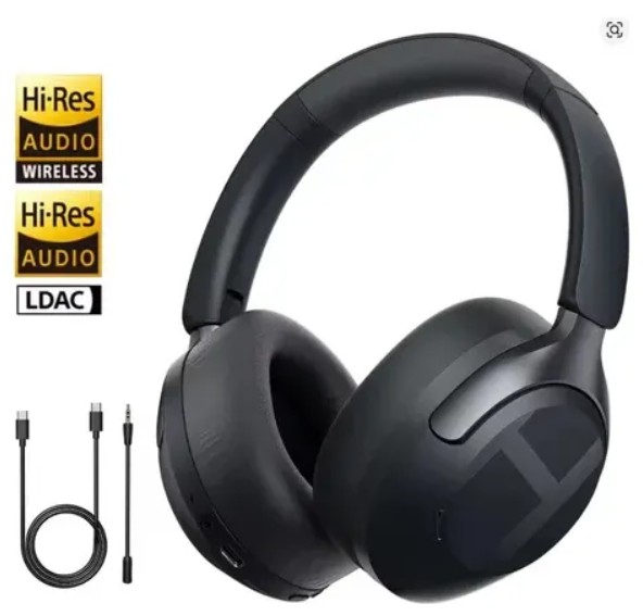 Headphone Haylou S40, Com Cancelamento de Ruído 50db ANC, Áudio 3D, LDAC, Hi-Res Áudio, Bluetooth 6.0