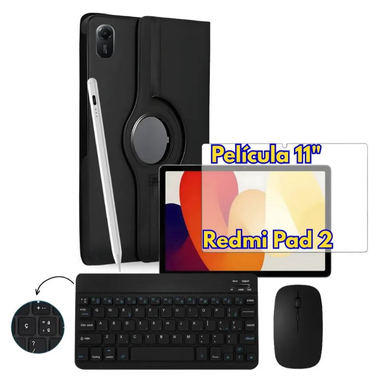 Acessórios essenciais para Redmi Pad 2 - Transformando seu tablet em um notebook