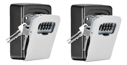 Mini Cofre Parede Guarda Chaves Senha Airbnb Joias Dinheiro Cor Cinza