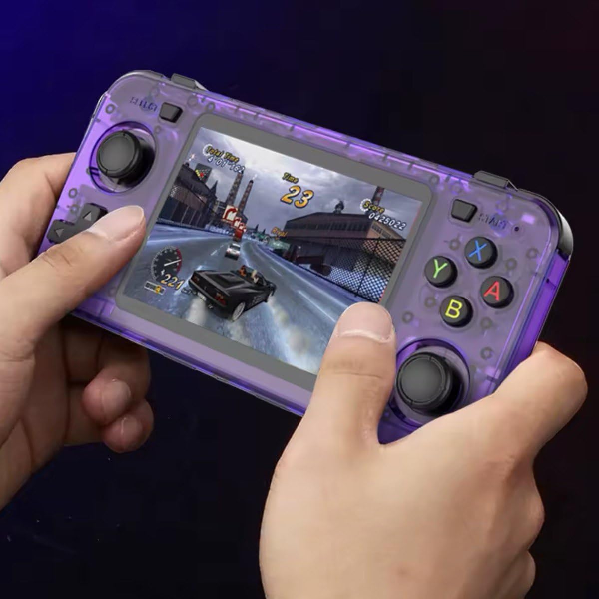 Console de videogame portátil retrô R36H com sistema Linux, tela IPS de 3,5 polegadas, reprodutor de vídeo de bolso portátil R36S 64G 128G