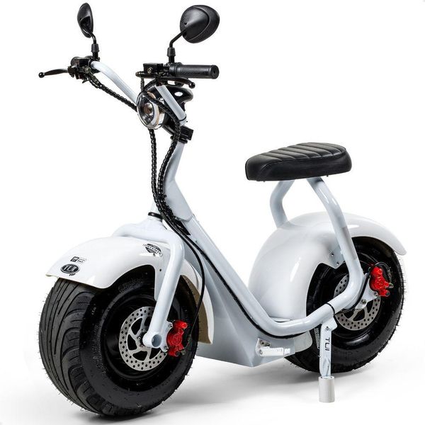 Scooter Elétrica 1000w Tui Pop Moto Patinete Cor Preto Branco