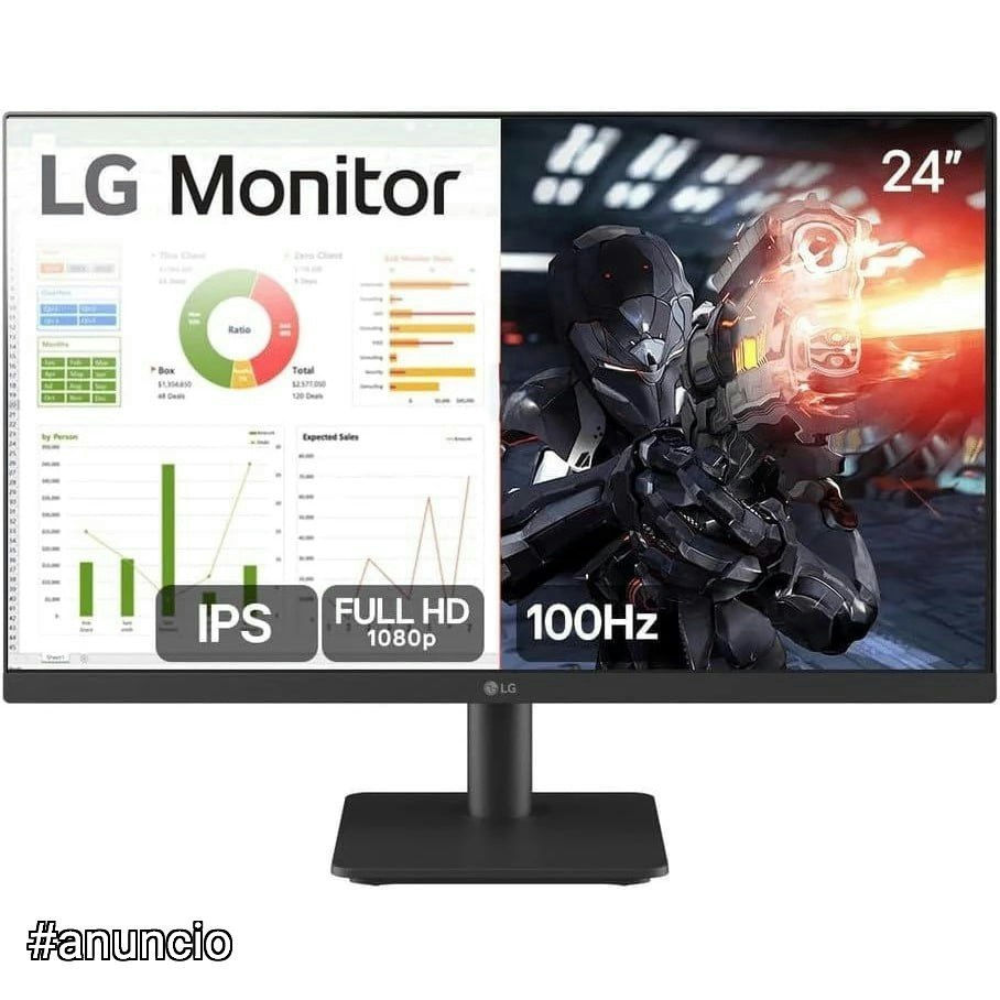 Monitor PC Gamer LG 24MS500 24" IPS 100Hz Full HD HDMI
