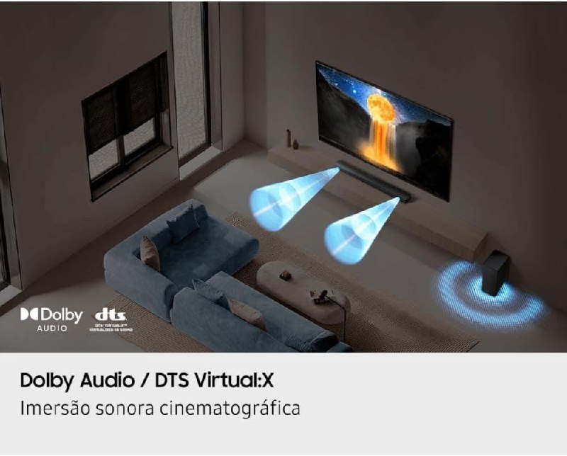 Soundbar Samsung HW-B450F 2.1 Canais 300W