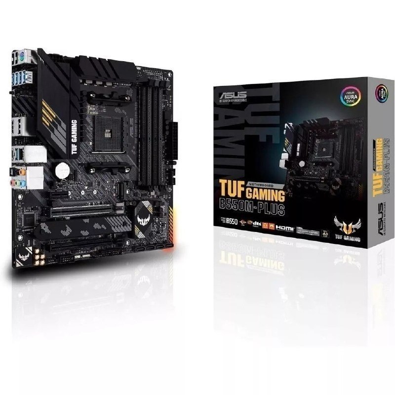 Placa-Mãe Asus TUF Gaming B550M-PLUS, AMD AM4, mATX, DDR4