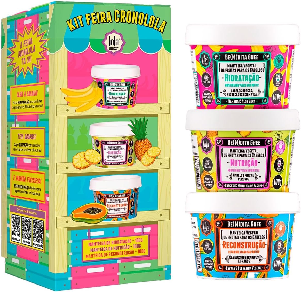 Kit Cronograma Capilar Be(m)dita Ghee - Lola Cosmetics