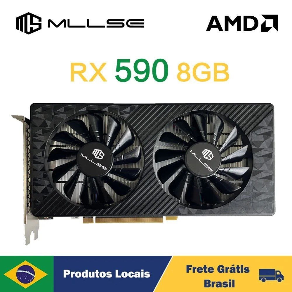 Placa de Vídeo MLLSE AMD RX 590 8GB