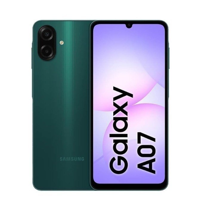 Celular Samsung Galaxy A07 128GB, 4GB, Câm. 50MP, Tela 6.7" - Verde