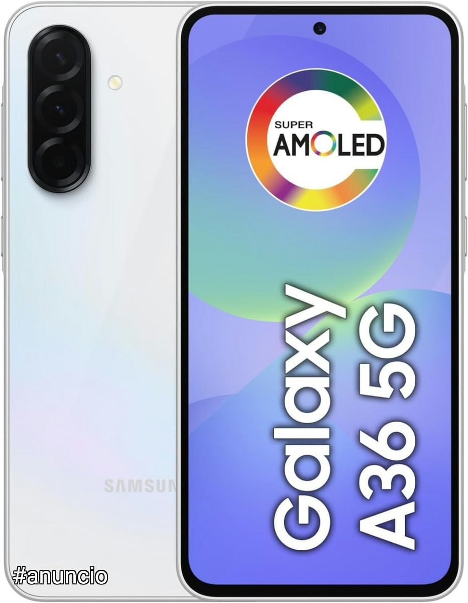Celular Samsung Galaxy A36 5G 256GB, 8GB RAM, Recursos AI (Branco)