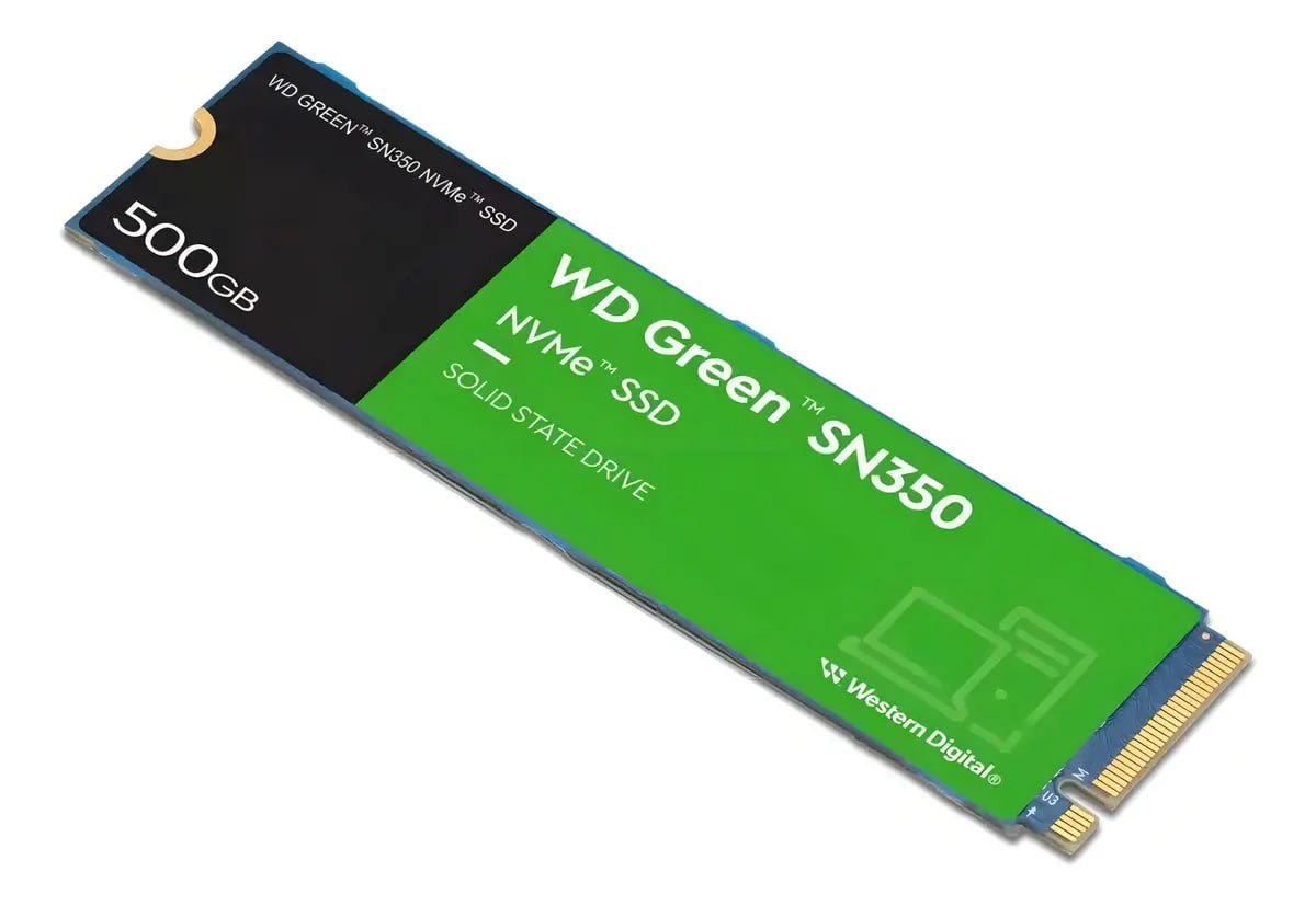 SSD M.2 WD Green SN350 500GB NVMe PCIe Gen 3.0