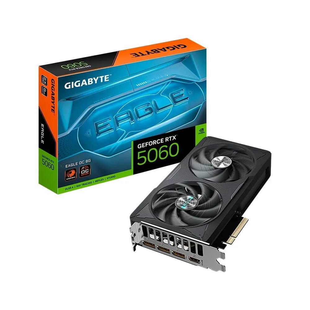 Placa de Vídeo Gigabyte RTX 5060 EAGLE OC 8GB GDDR7
