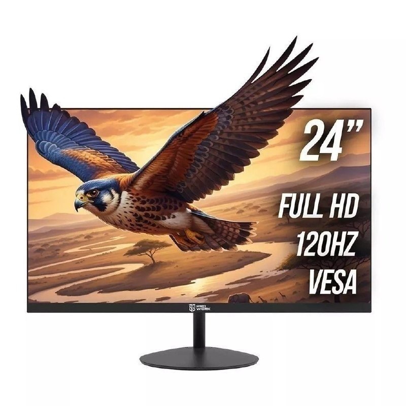 Monitor Safe Gamer ProWork 23,8" FHD 120Hz HDMI VGA Preto
