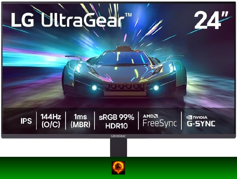 Monitor Gamer LG UltraGear 24G411A-B 24" FHD 144Hz