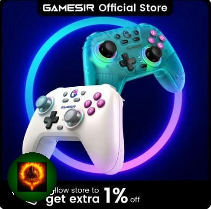 Controle GameSir Nova Wireless Bluetooth - Gamepad Multiplataforma Efeito Hall