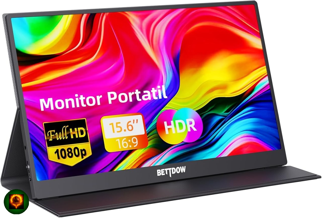 Bettdow Monitor Portátil 15,6'' FHD 1080P