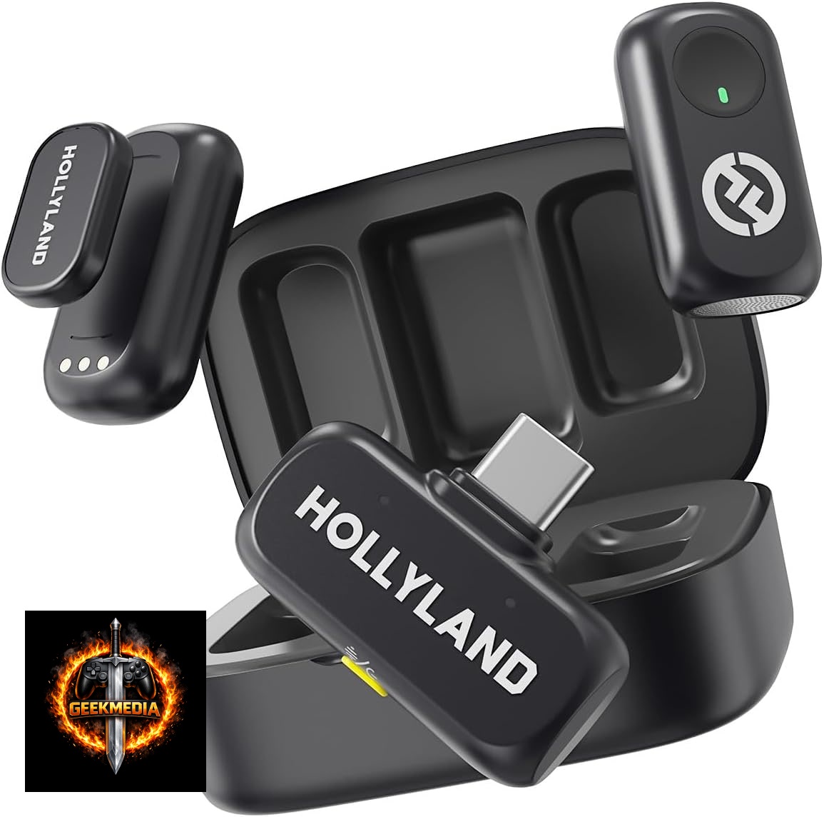 Microfone Sem Fio Hollyland LARK A1 Duo USB-C