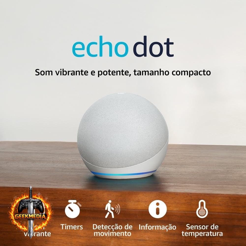 Echo Dot Geração Recente Smart Speaker com Alexa - Branco