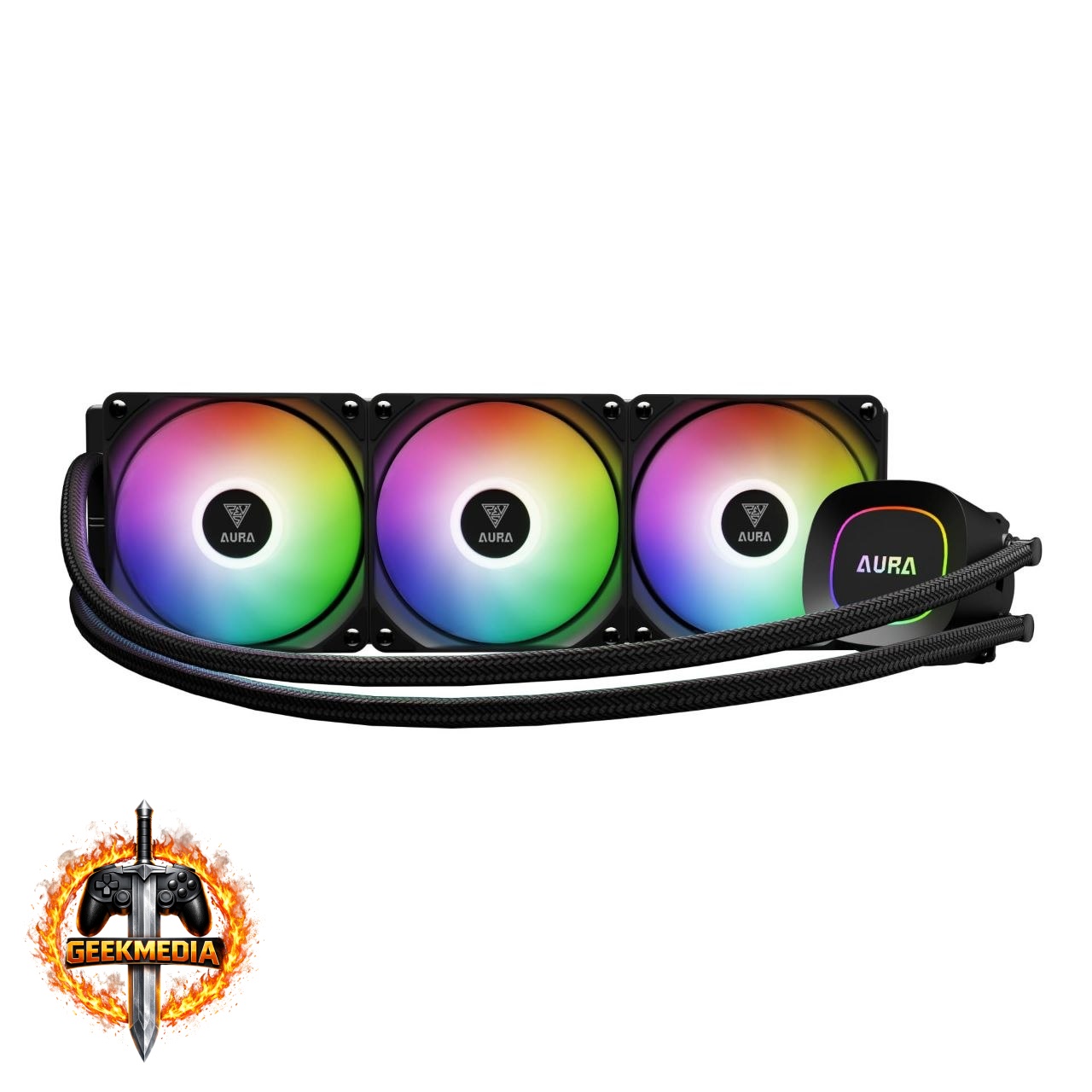 Water Cooler Gamdias Aura GL360 Preto ARGB