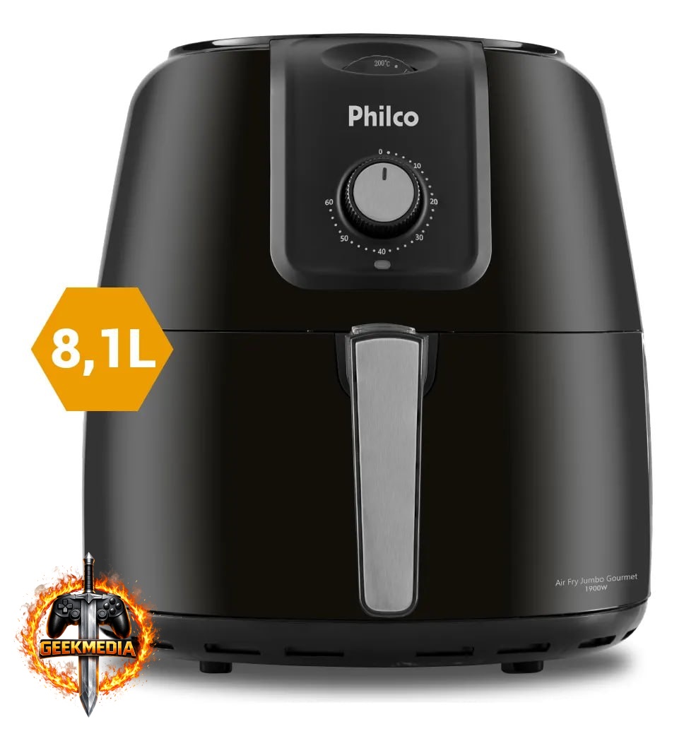 Fritadeira Air Fryer Philco 8,1L Sem Óleo PFR13P