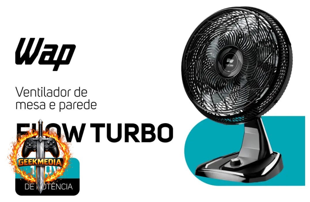 Ventilador de Parede e Mesa Wap Flow Turbo