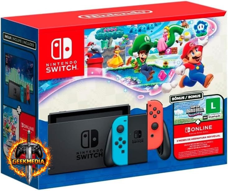 Nintendo Switch  Super Mario Bros. Wonder  3 Meses Online