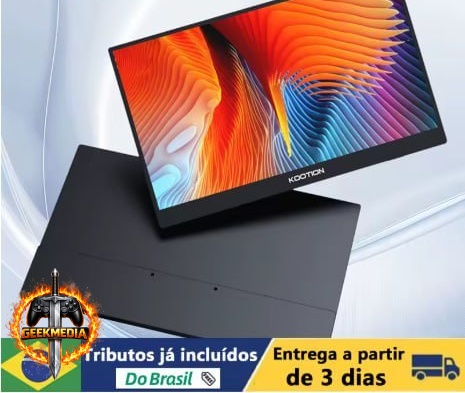 Monitor Portátil Kootion 15.6'' IPS HDR USB-C HDMI