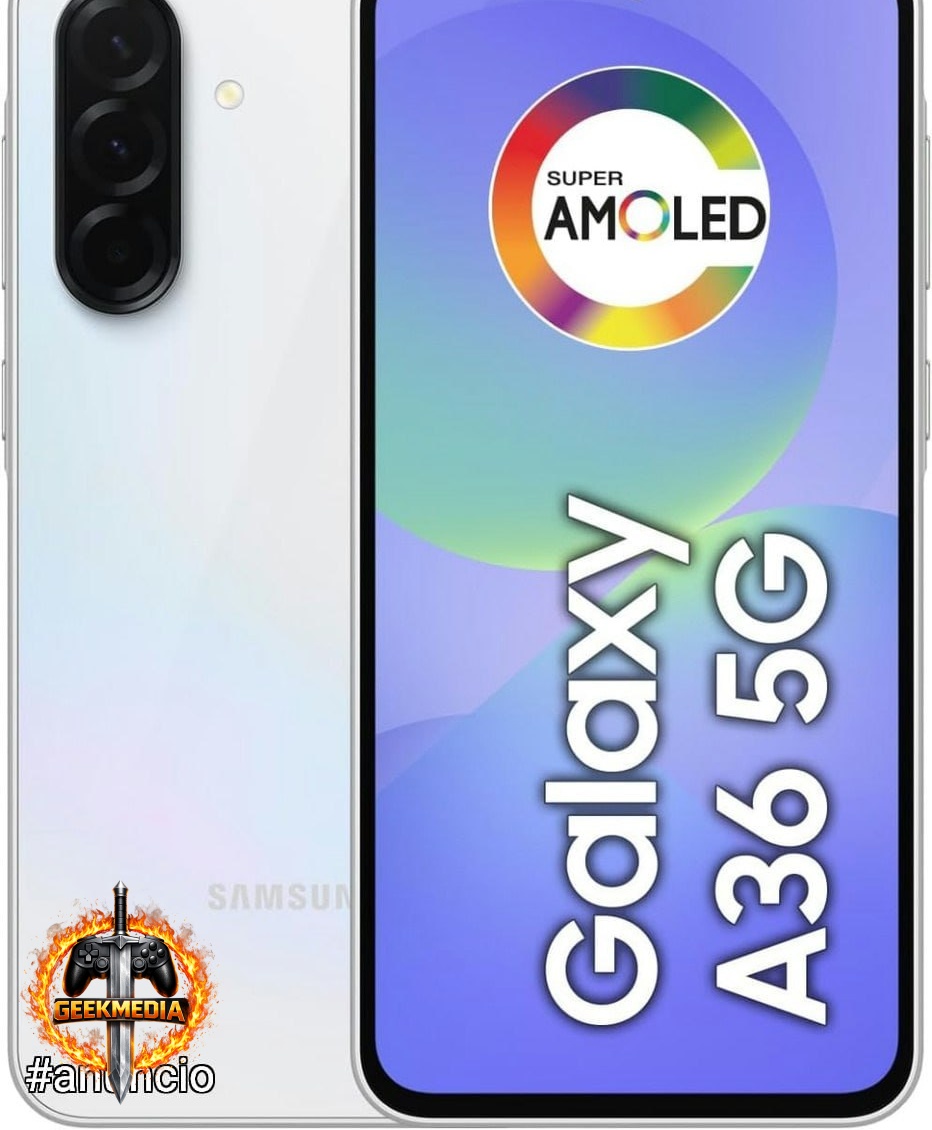 Celular Samsung Galaxy A36 5G 256GB, 8GB RAM, Recursos AI (Branco)