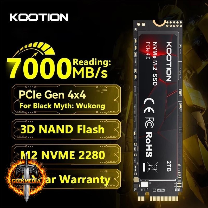KOOTION SSD NVMe M.2 Gen4 1TB 2TB 4TB