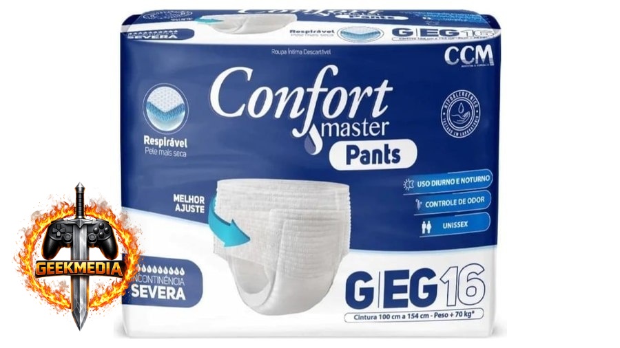 Fralda Geriátrica Confort Master Pants 16 ou 32 Unidades