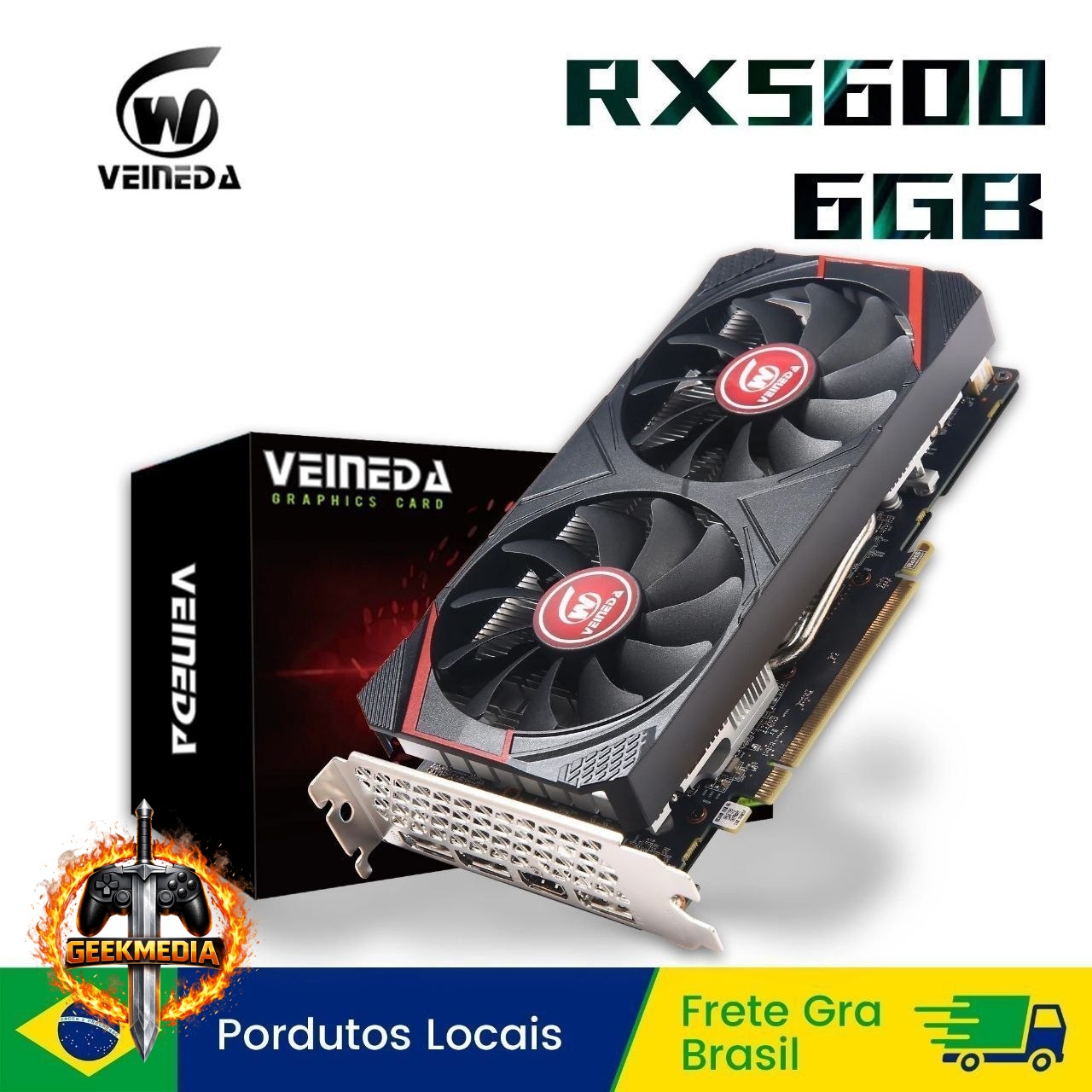 Placa de Vídeo Veineda RX 5600 6GB